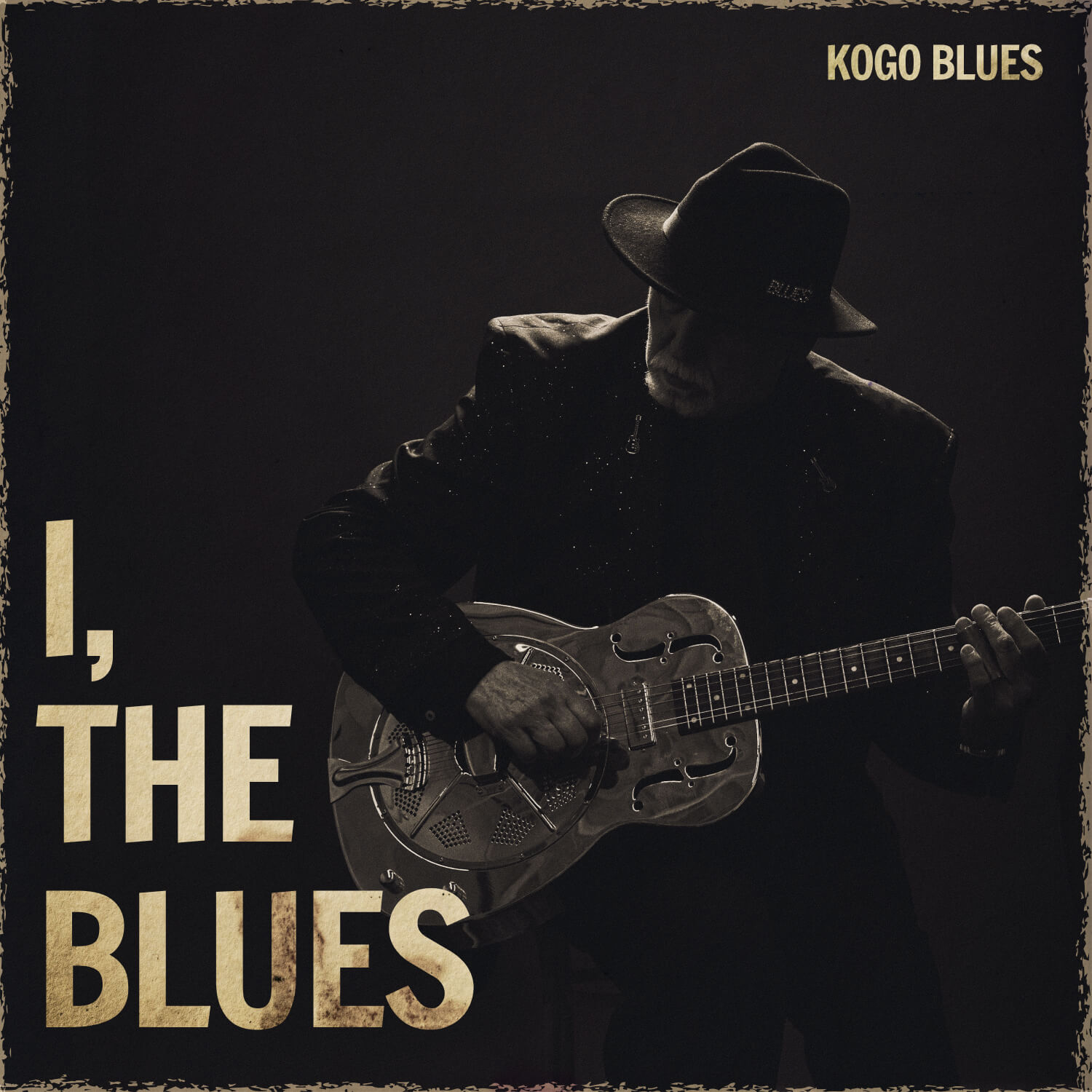 I, The Blues album cover - Kogo Blues playing resonator guitar
